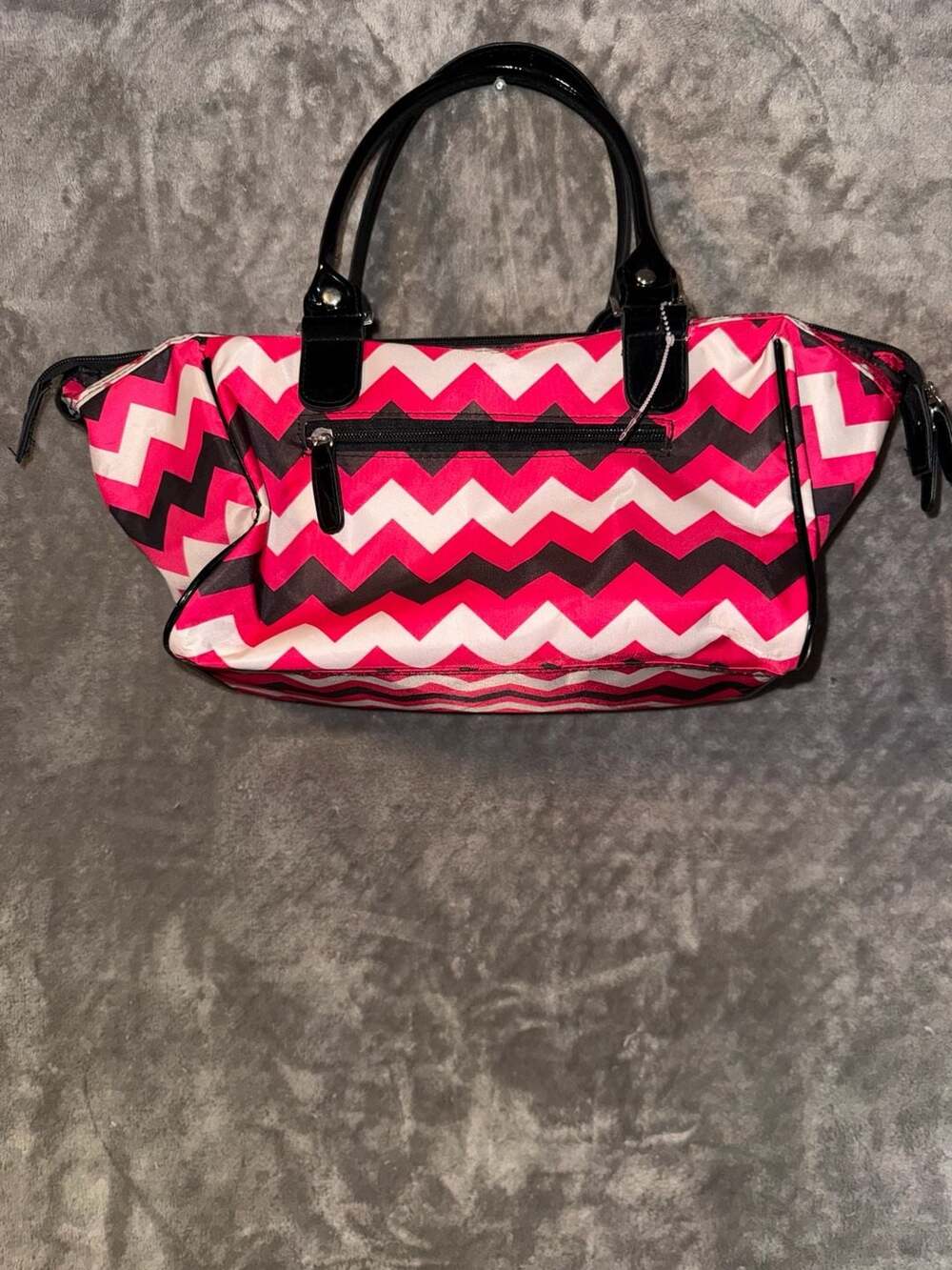 Caboodles Chevron Print Cosmetic Travel Tote Bag - Picture 6 of 10